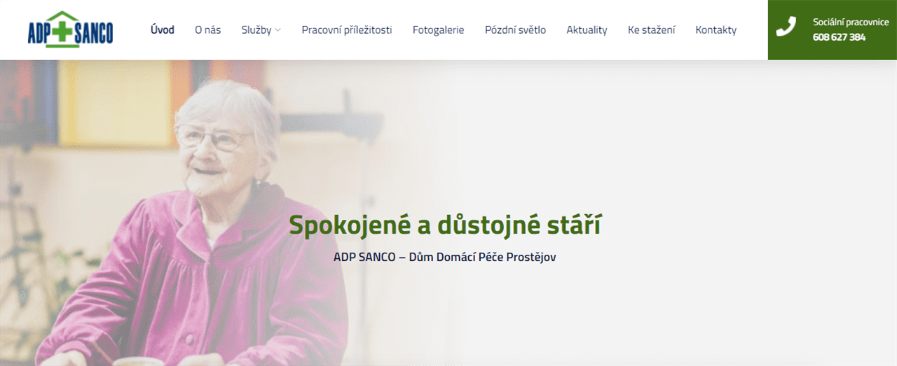 ADP SANCO, s.r.o. - poskytovatel domácí ošetřovatelské péče